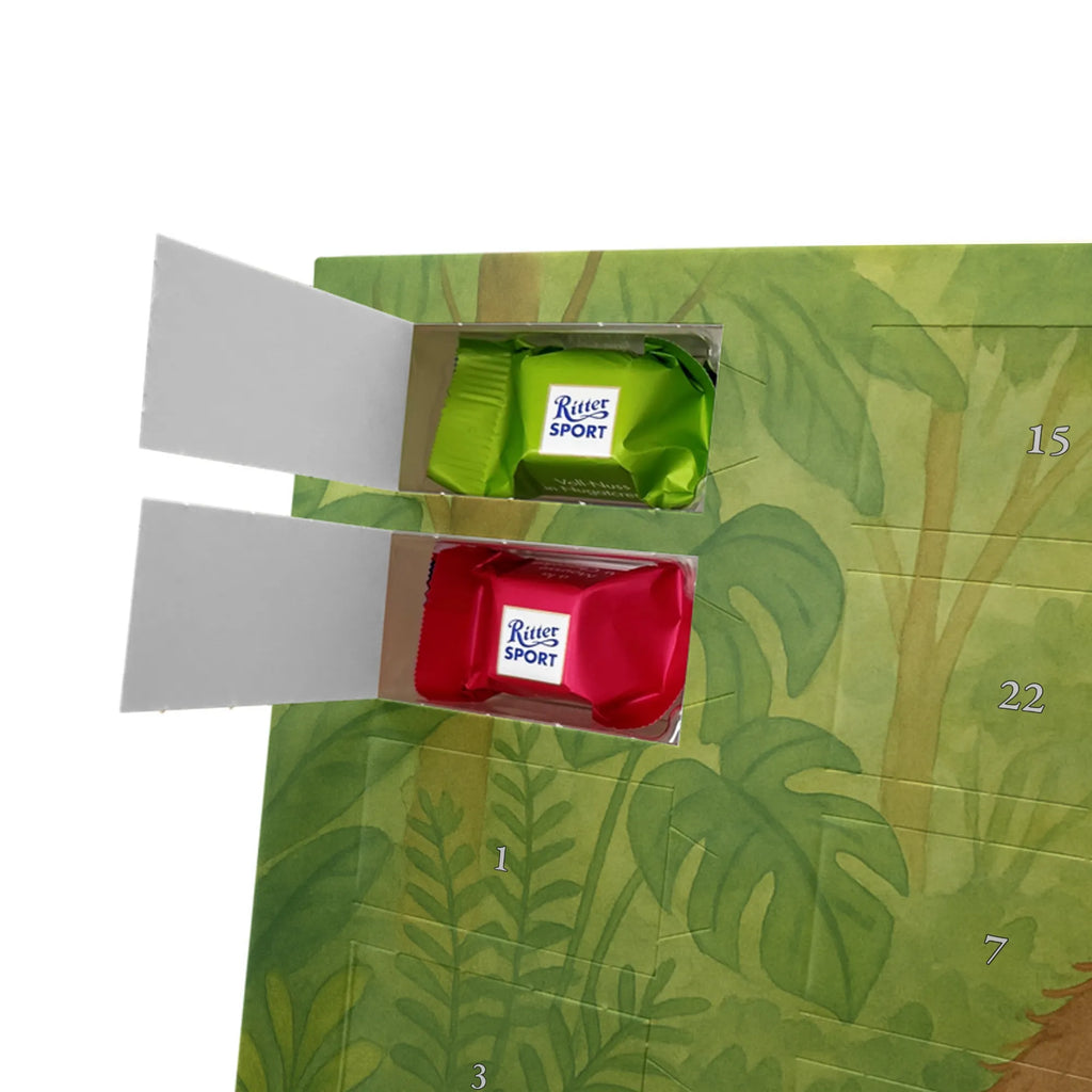 Chocolate advent calendar Monkey Design Africa, self-confidence, respect, monkey, self-esteem, monkeys, self-love