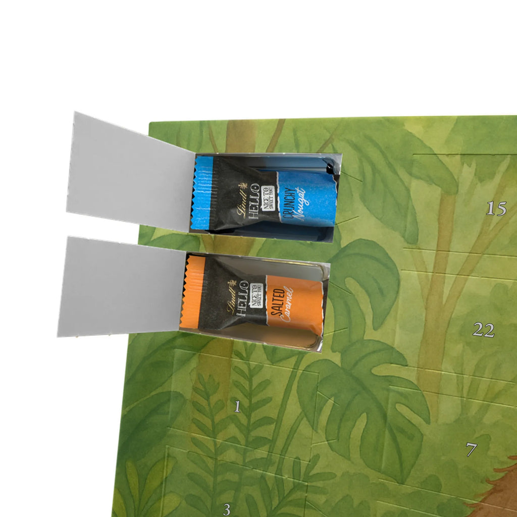 Chocolate advent calendar Monkey Design Africa, self-confidence, respect, monkey, self-esteem, monkeys, self-love