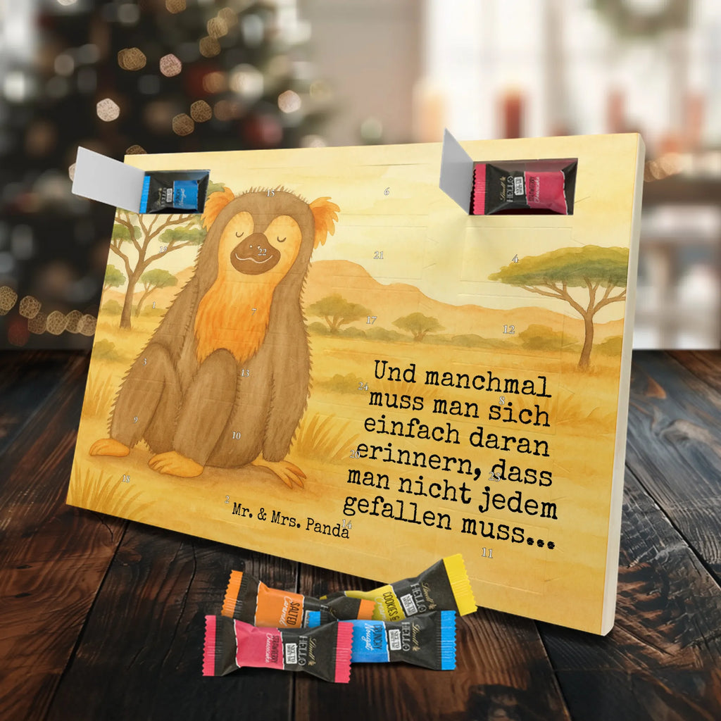 Chocolate advent calendar Monkey Design Africa, self-confidence, respect, monkey, self-esteem, monkeys, self-love
