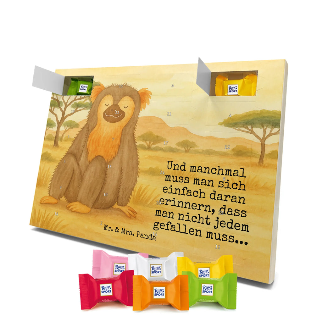 Chocolate advent calendar Monkey Design Africa, self-confidence, respect, monkey, self-esteem, monkeys, self-love