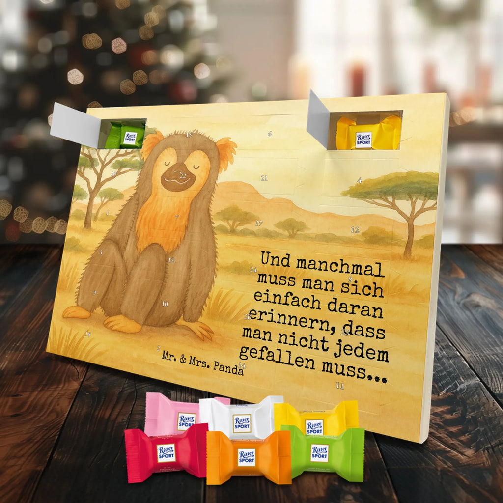 Chocolate advent calendar Monkey Design Africa, self-confidence, respect, monkey, self-esteem, monkeys, self-love