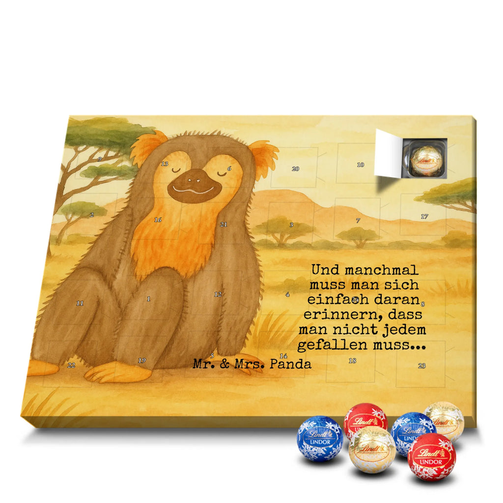 Chocolate advent calendar Monkey Design Africa, self-confidence, respect, monkey, self-esteem, monkeys, self-love