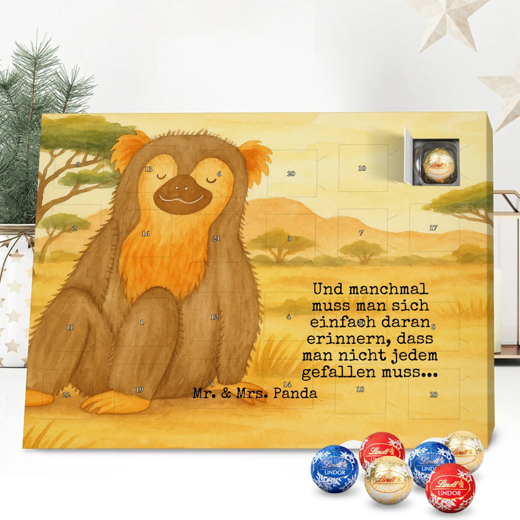 Chocolate advent calendar Monkey Design Africa, self-confidence, respect, monkey, self-esteem, monkeys, self-love