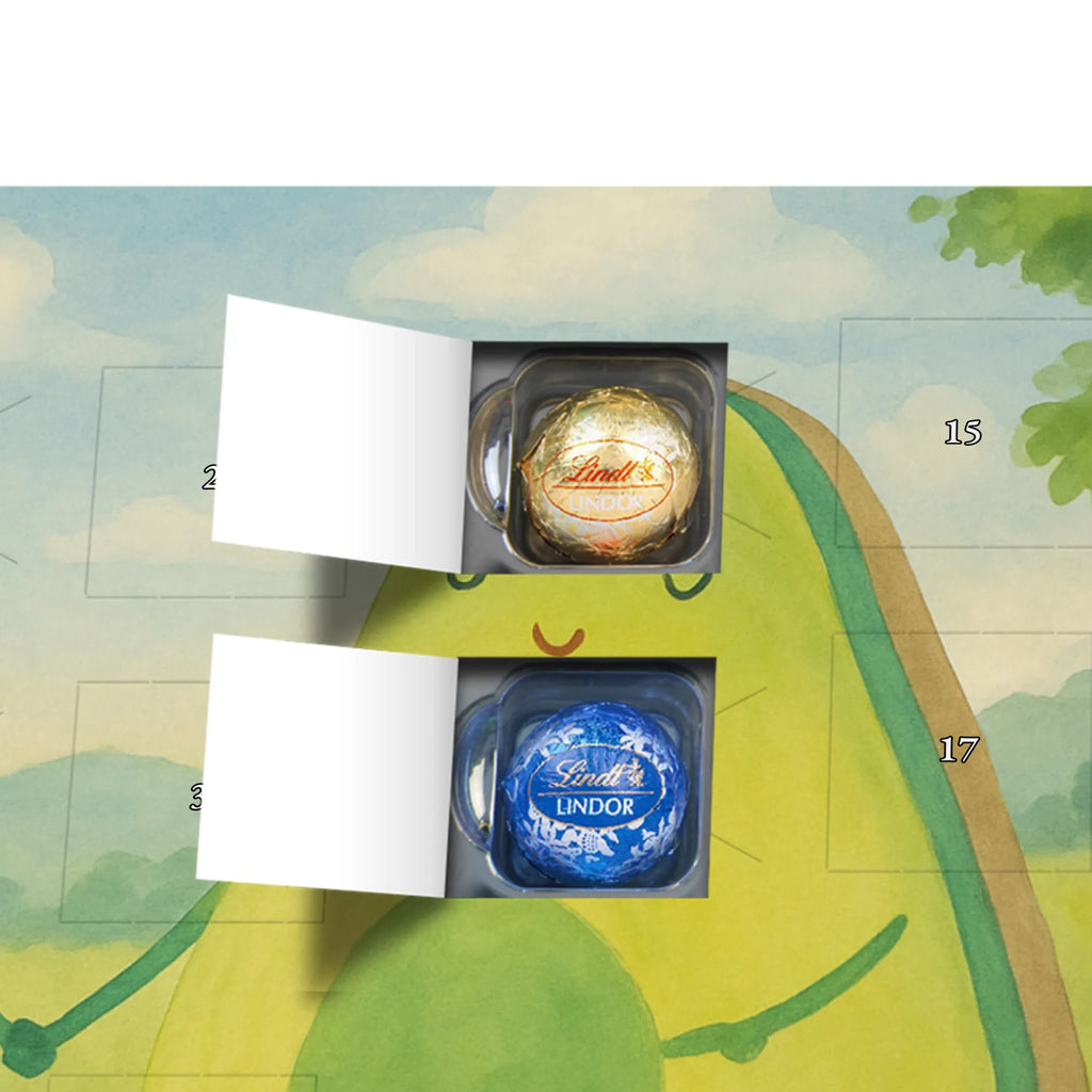 Chocolate advent calendar avocado pair Design vegetables, birth, children, pregnancy, wedding