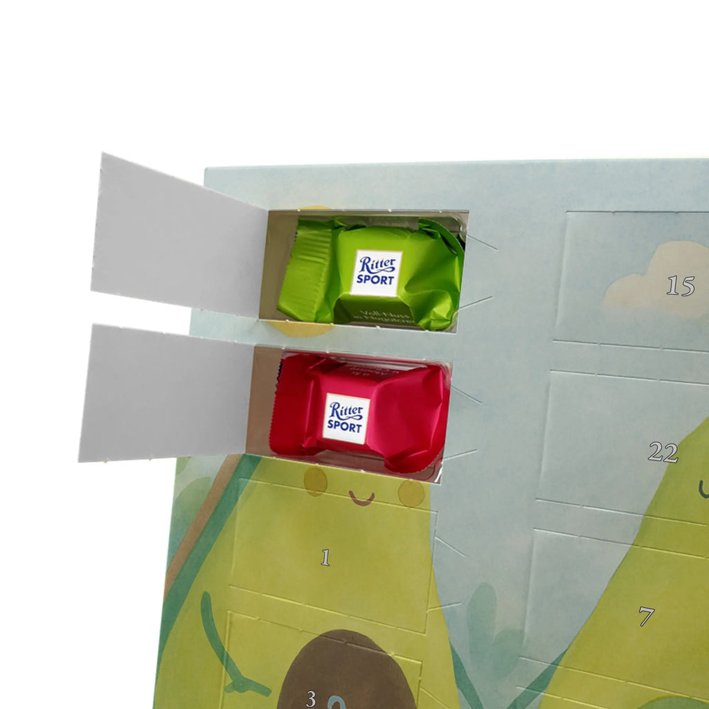 Chocolate advent calendar avocado pair Design vegetables, birth, children, pregnancy, wedding