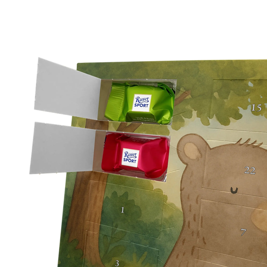 Chocolate advent calendar bear and rabbit Embrace Design Loving, Two, Together, Marriage, Proposal of marriage, Love gift, gift for her, gift for him, anniversary gift, friends, best friend, rabbit