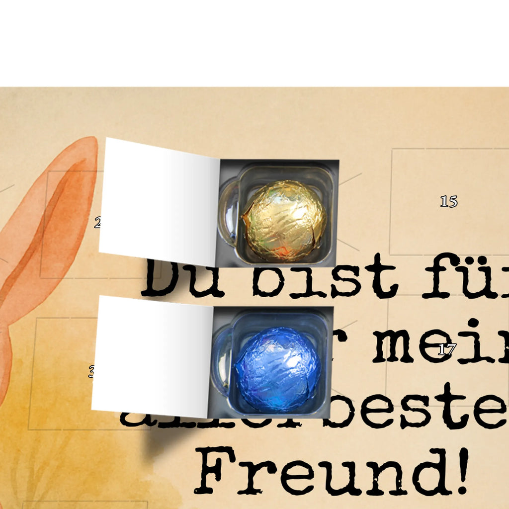 Chocolate advent calendar bear and rabbit Embrace Design Loving, Two, Together, Marriage, Proposal of marriage, Love gift, gift for her, gift for him, anniversary gift, friends, best friend, rabbit