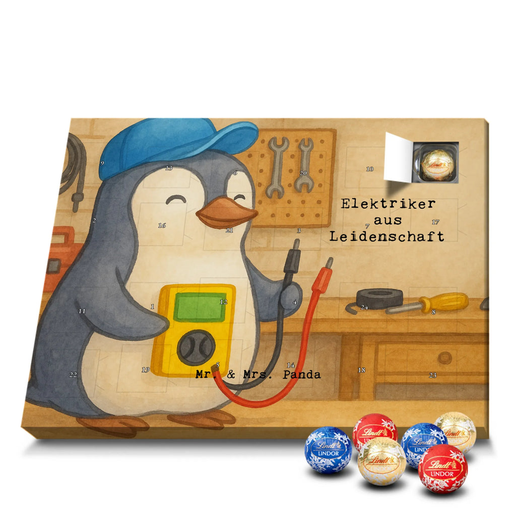 Chocolate advent calendar Electrician Passion Design gift, promotion, anniversary, retirement, sayings, job start, gift idea, best, farewell gift, profession, passing exam