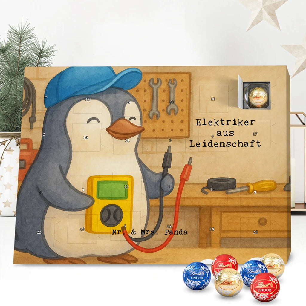 Chocolate advent calendar Electrician Passion Design gift, promotion, anniversary, retirement, sayings, job start, gift idea, best, farewell gift, profession, passing exam