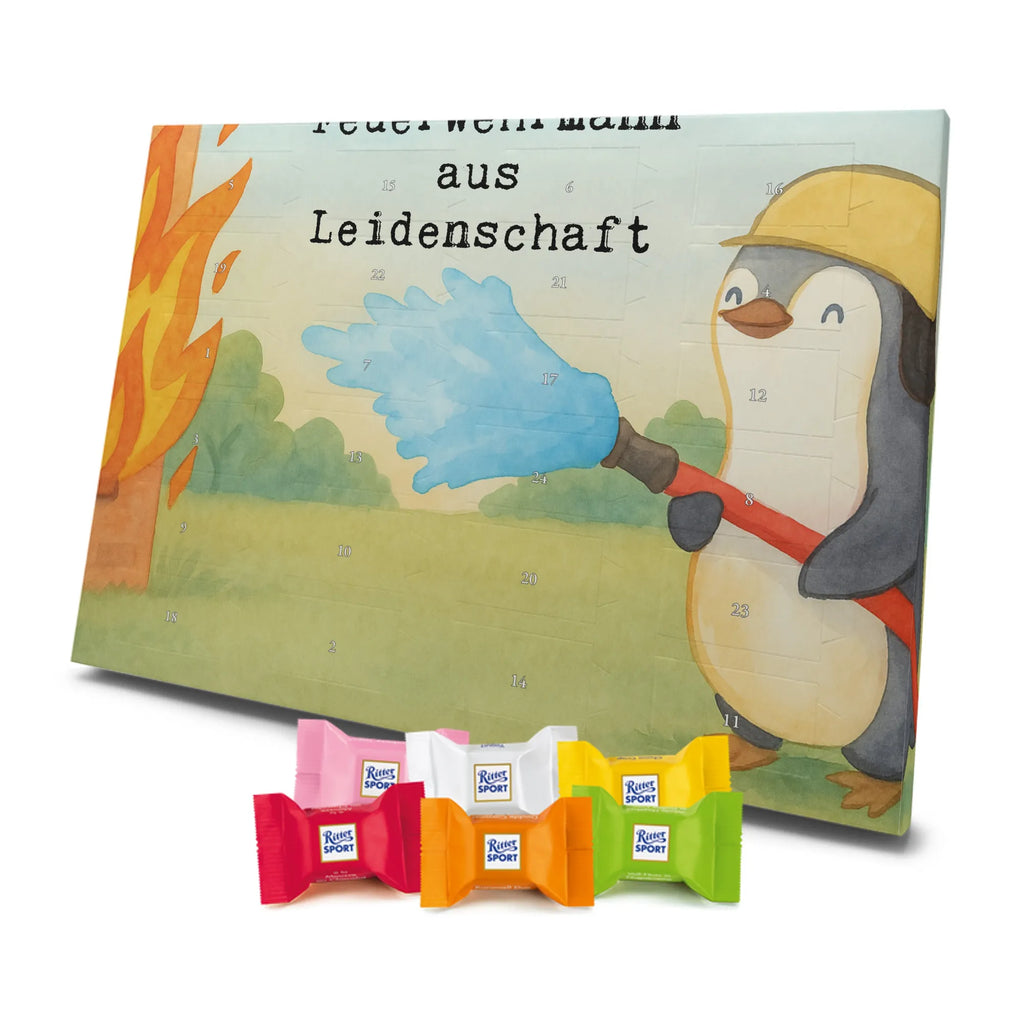Chocolate advent calendar firefighter passion Design gift, promotion, anniversary, retirement, sayings, job start, gift idea, best, farewell gift, profession, passing exam