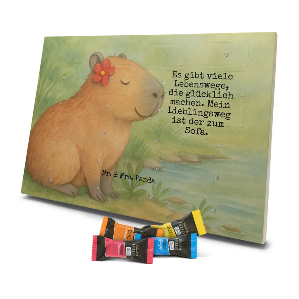 Chocolate advent calendar Capybara flower Design gift ideas, gifts, card, animal lover, special gifts, good mood, funny sayings, hand drawn, cute animal motives, cute, small animals