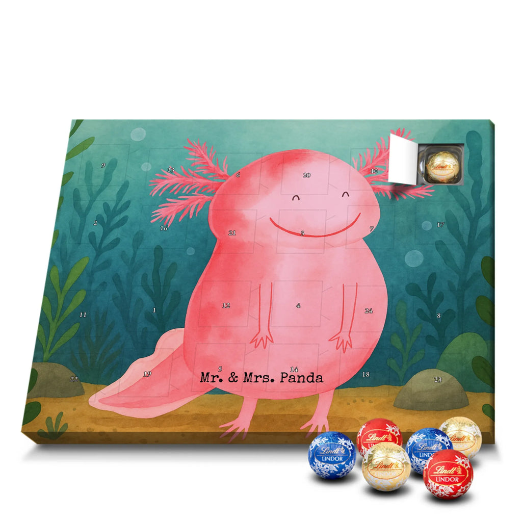Chocolate advent calendar axolotl Happy Design Axelotl, marine animals, Mexican walking fish, salamander, good mood, tail, amphibian