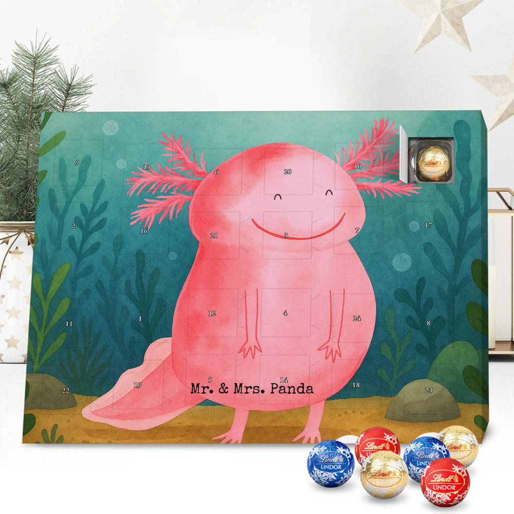 Chocolate advent calendar axolotl Happy Design Axelotl, marine animals, Mexican walking fish, salamander, good mood, tail, amphibian