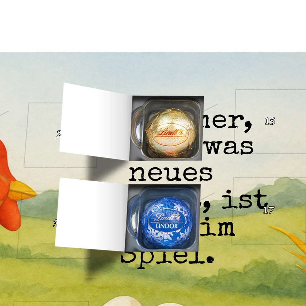 Chocolate advent calendar Chicken Proud Design farm, farm animals, animals, birth, pregnancy, cock, hen, yard, saying, magic, eggs, country life, chicken