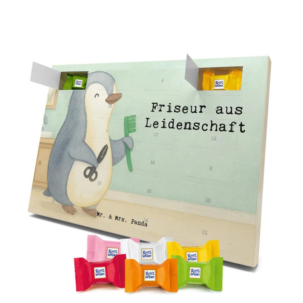 Chocolate advent calendar Hairdresser Passion Design gift, promotion, anniversary, retirement, sayings, job start, gift idea, best, farewell gift, profession, passing exam