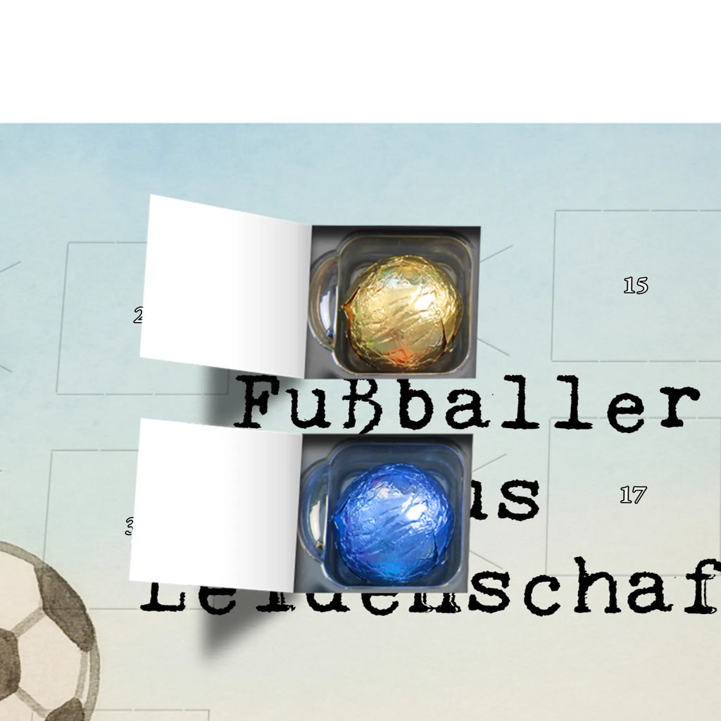 Chocolate advent calendar soccer player Passion Design gift, promotion, anniversary, retirement, sayings, job start, gift idea, best, farewell gift, profession, passing exam