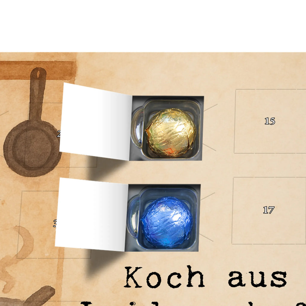 Chocolate advent calendar Cook Passion Design gift, promotion, anniversary, retirement, sayings, job start, gift idea, best, farewell gift, profession, passing exam