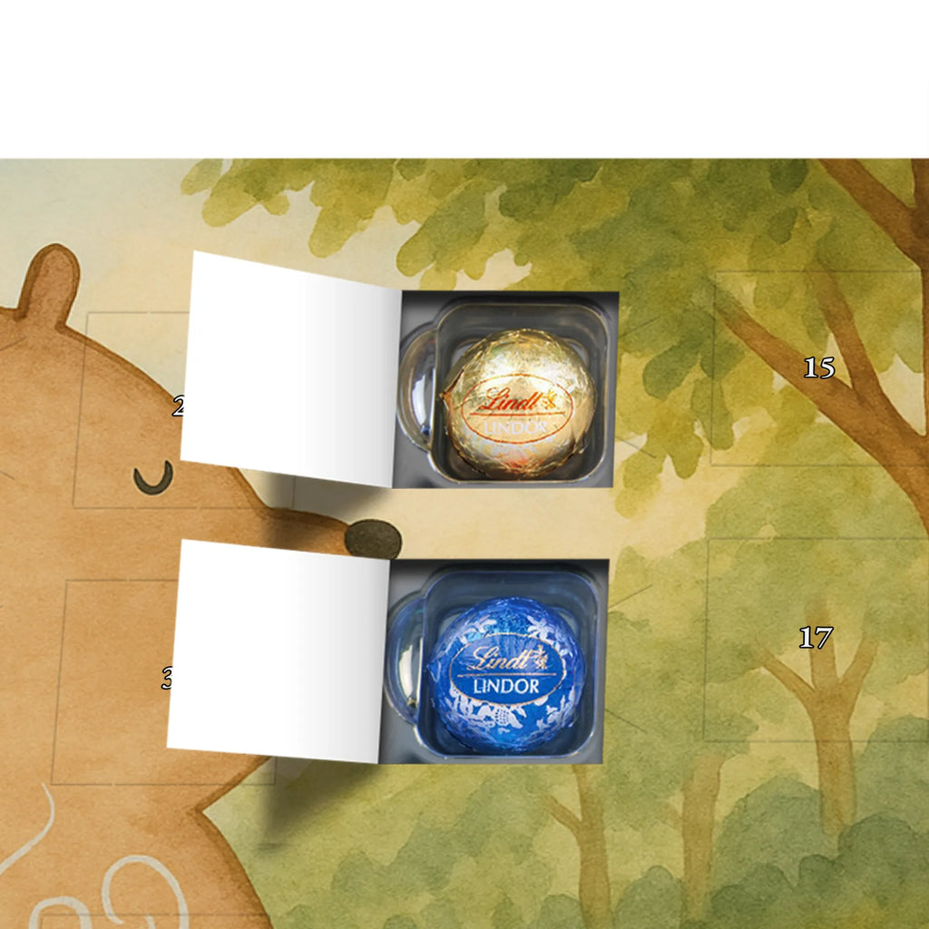 Chocolate advent calendar bear Coffee Design teddy bear, cuddly toy, conquer the world, morning routine, bears, save the world, good morning