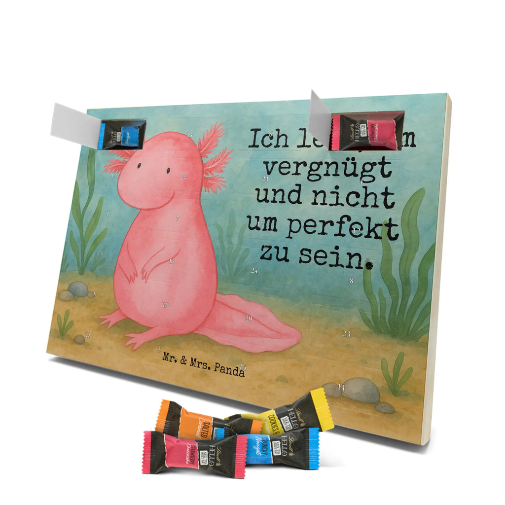 Chocolate advent calendar axolotl zero Design Axelotl, marine animals, Mexican walking fish, salamander, wisdom, worldly wisdom, contented, cheerful, lifestyle, girlfriend
