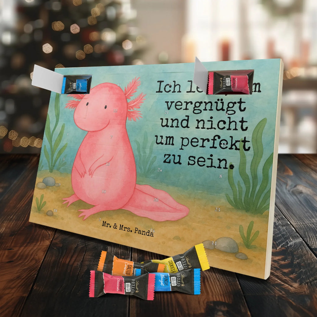 Chocolate advent calendar axolotl zero Design Axelotl, marine animals, Mexican walking fish, salamander, wisdom, worldly wisdom, contented, cheerful, lifestyle, girlfriend