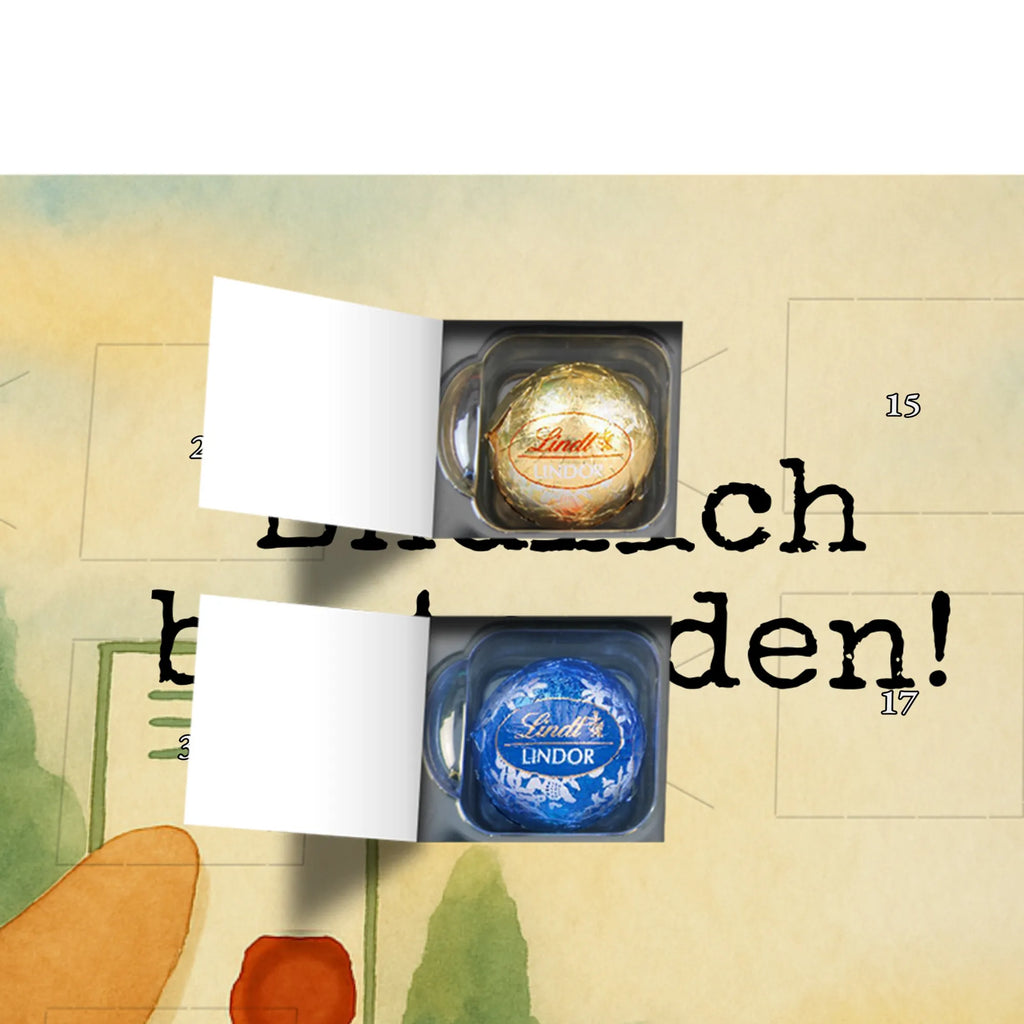 Chocolate advent calendar bear Test Design teddy bear, cuddly toy, diploma, degree, certificate, examinations, examination passed