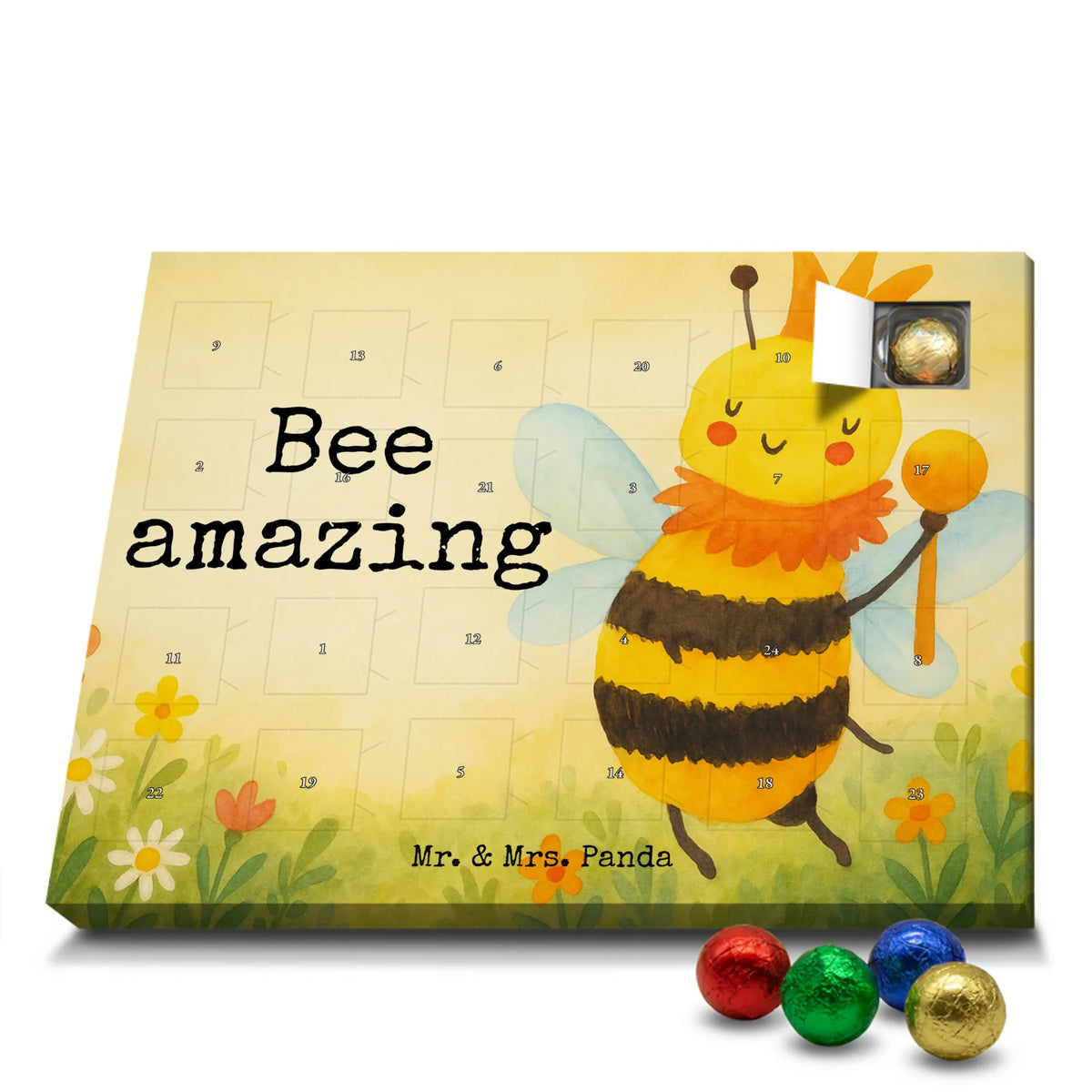 Chocolate advent calendar bee king Design wasp, bumblebee