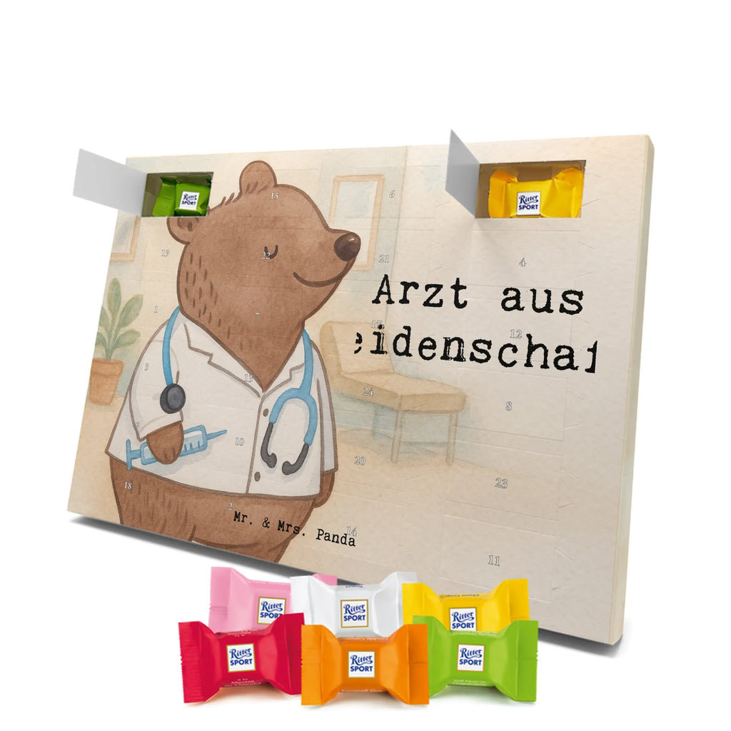 Chocolate advent calendar Doctor Passion Design gift, promotion, anniversary, retirement, sayings, job start, gift idea, best, farewell gift, profession, passing exam