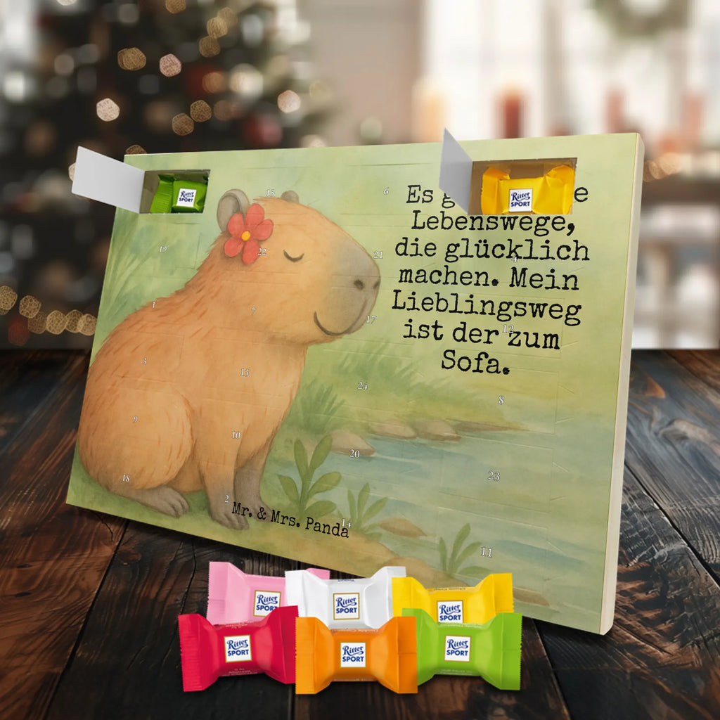 Chocolate advent calendar Capybara flower Design gift ideas, gifts, card, animal lover, special gifts, good mood, funny sayings, hand drawn, cute animal motives, cute, small animals