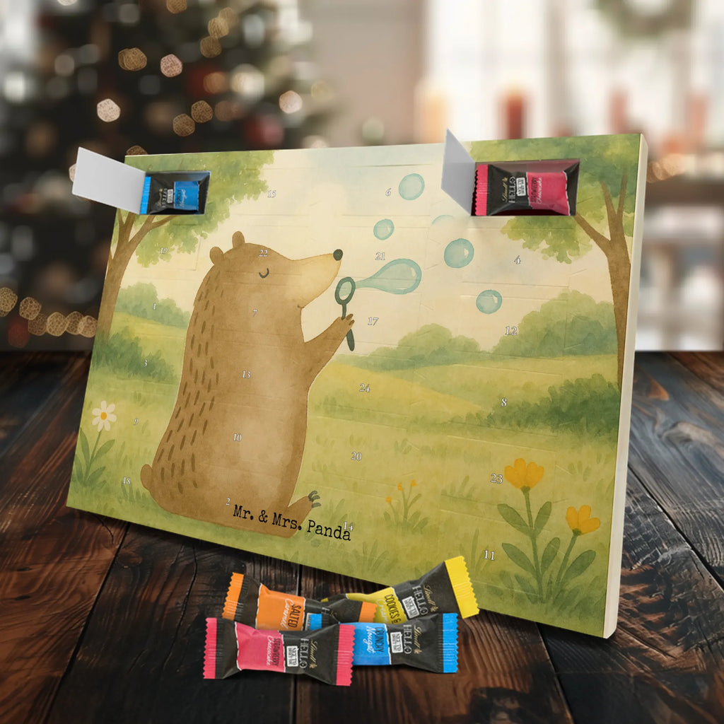 Chocolate advent calendar bear soap bubbles Design teddy bear, cuddly toy, Soap Bubbles Bear Funny Being Happy Sad Happy