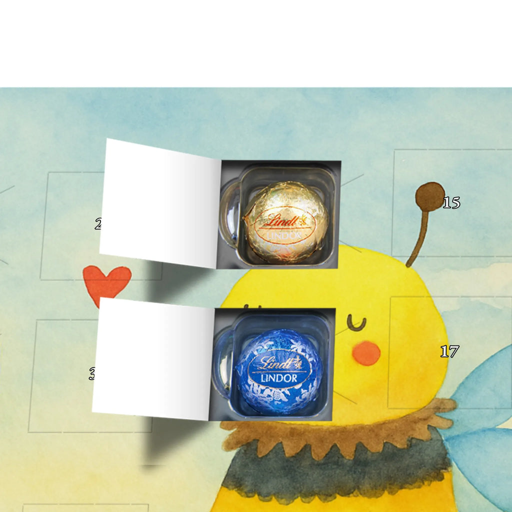 Chocolate advent calendar bee In love Design wasp, bumblebee