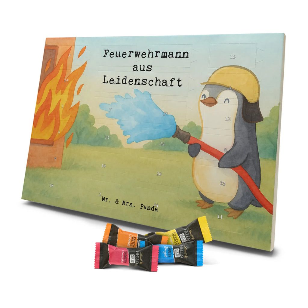 Chocolate advent calendar firefighter passion Design gift, promotion, anniversary, retirement, sayings, job start, gift idea, best, farewell gift, profession, passing exam