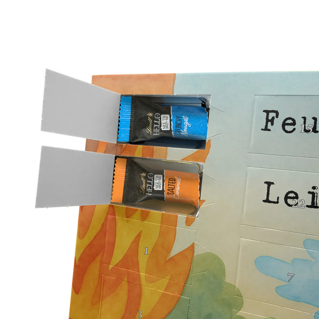 Chocolate advent calendar firefighter passion Design gift, promotion, anniversary, retirement, sayings, job start, gift idea, best, farewell gift, profession, passing exam