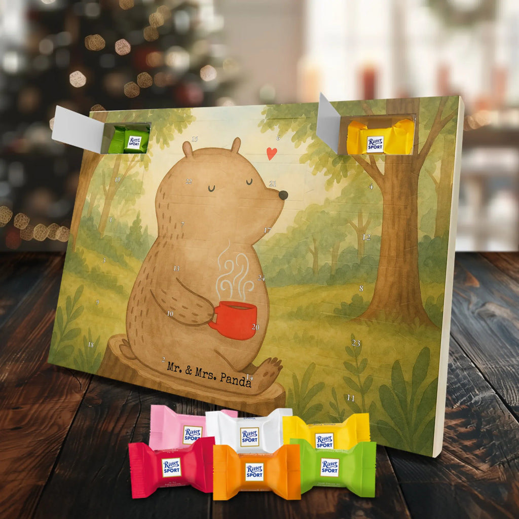 Chocolate advent calendar bear Coffee Design teddy bear, cuddly toy, conquer the world, morning routine, bears, save the world, good morning