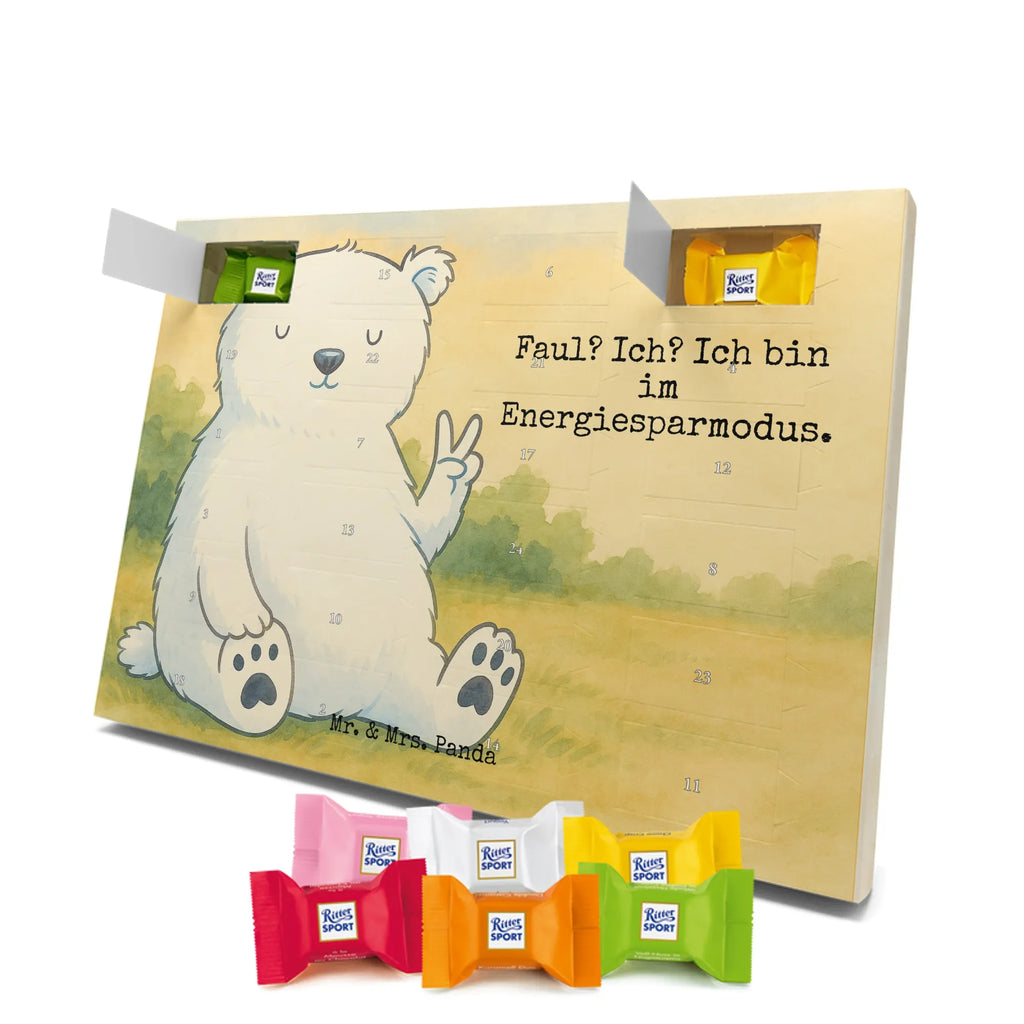 Chocolate advent calendar Icebear Lazy Design teddy bear, cuddly toy, office job, lazy, North Pole, work, relaxing, workplace, Polar bear