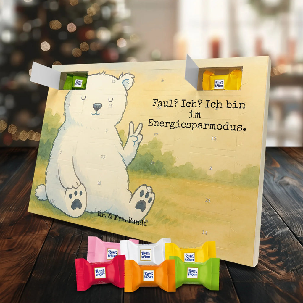 Chocolate advent calendar Icebear Lazy Design teddy bear, cuddly toy, office job, lazy, North Pole, work, relaxing, workplace, Polar bear