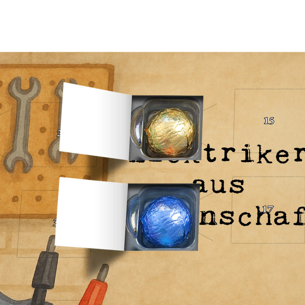 Chocolate advent calendar Electrician Passion Design gift, promotion, anniversary, retirement, sayings, job start, gift idea, best, farewell gift, profession, passing exam