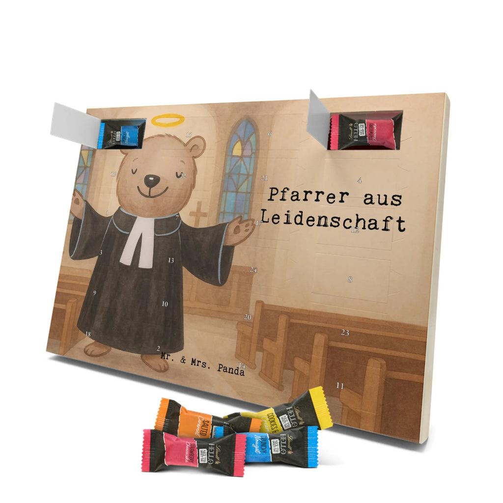 Chocolate advent calendar Pastor Passion Design gift, promotion, anniversary, retirement, sayings, job start, gift idea, best, farewell gift, profession, passing exam