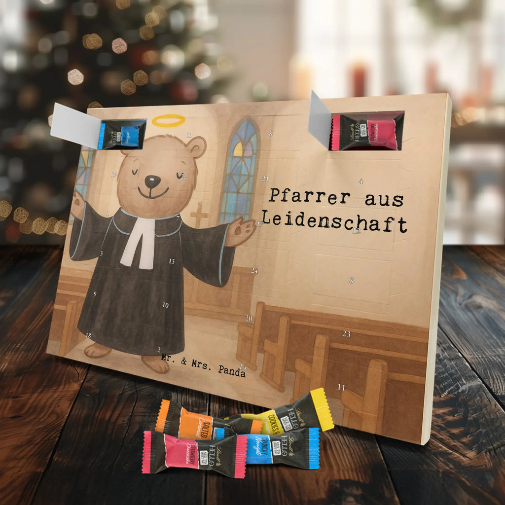 Chocolate advent calendar Pastor Passion Design gift, promotion, anniversary, retirement, sayings, job start, gift idea, best, farewell gift, profession, passing exam