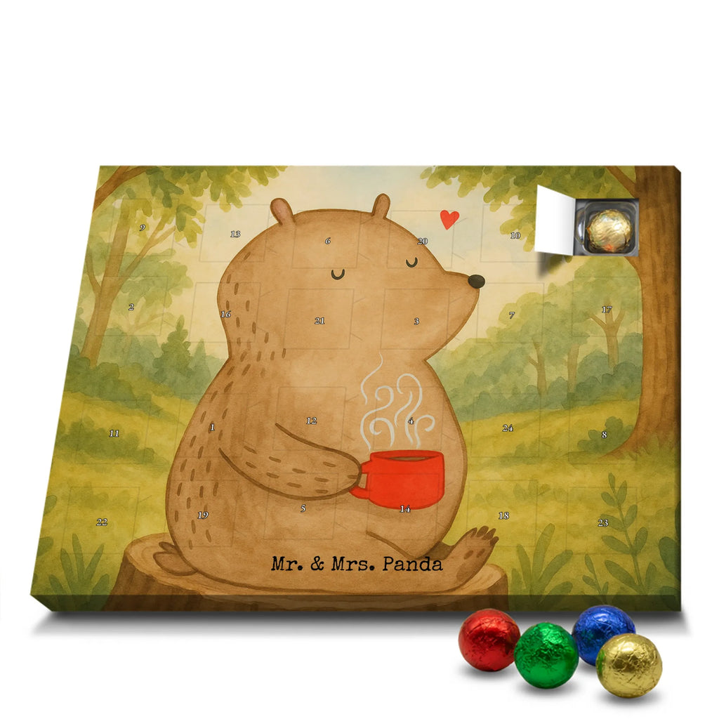 Chocolate advent calendar bear Coffee Design teddy bear, cuddly toy, conquer the world, morning routine, bears, save the world, good morning
