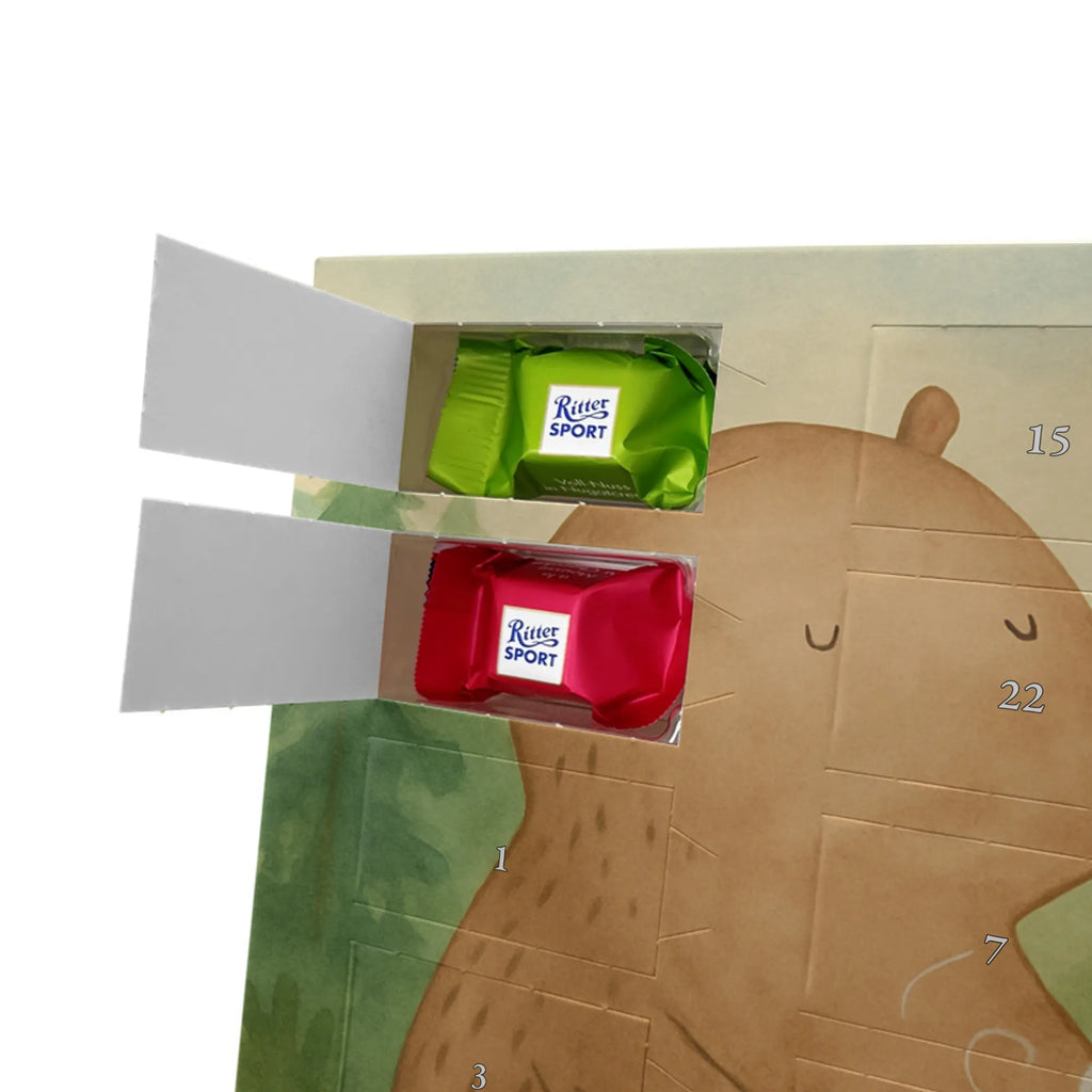 Chocolate advent calendar bear Coffee Design teddy bear, cuddly toy, conquer the world, morning routine, bears, save the world, good morning