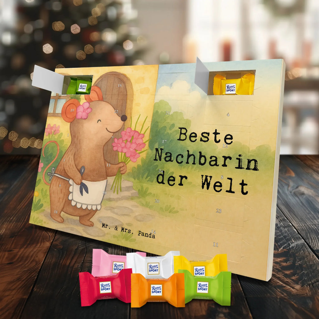 Chocolate advent calendar Mouse Best neighbor in the world Design thank you, birthday, gift idea, birthday present, gift tip, make you happy, giving, for, gift, resident, Neighbor, neighbors, friend, neighborhood, friendship