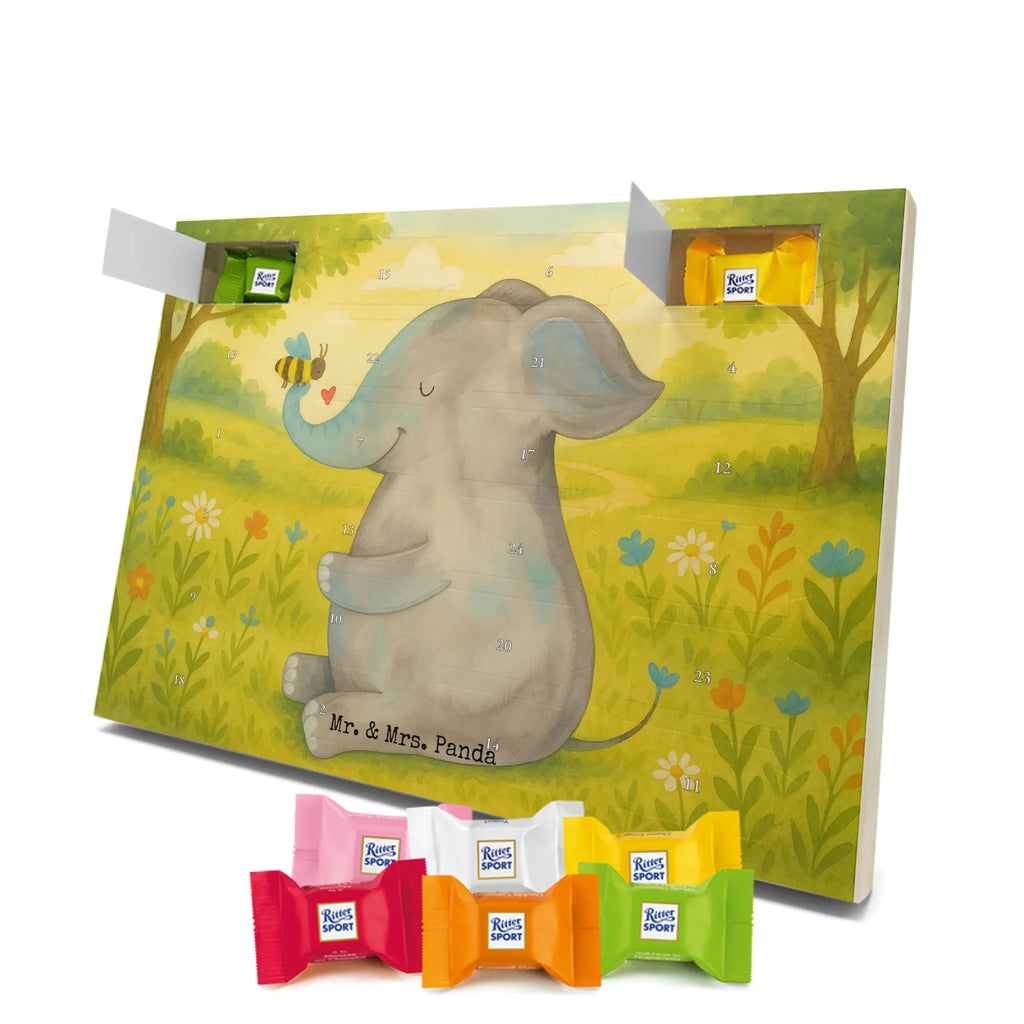 Chocolate advent calendar elephant bee Design card, gift ideas, gifts, small animals, cute, cute animal motives, hand drawn, funny sayings, good mood, special gifts, animal lover, anniversary, wedding gift, proof of love, marriage proposal, love saying, elephant, love gift