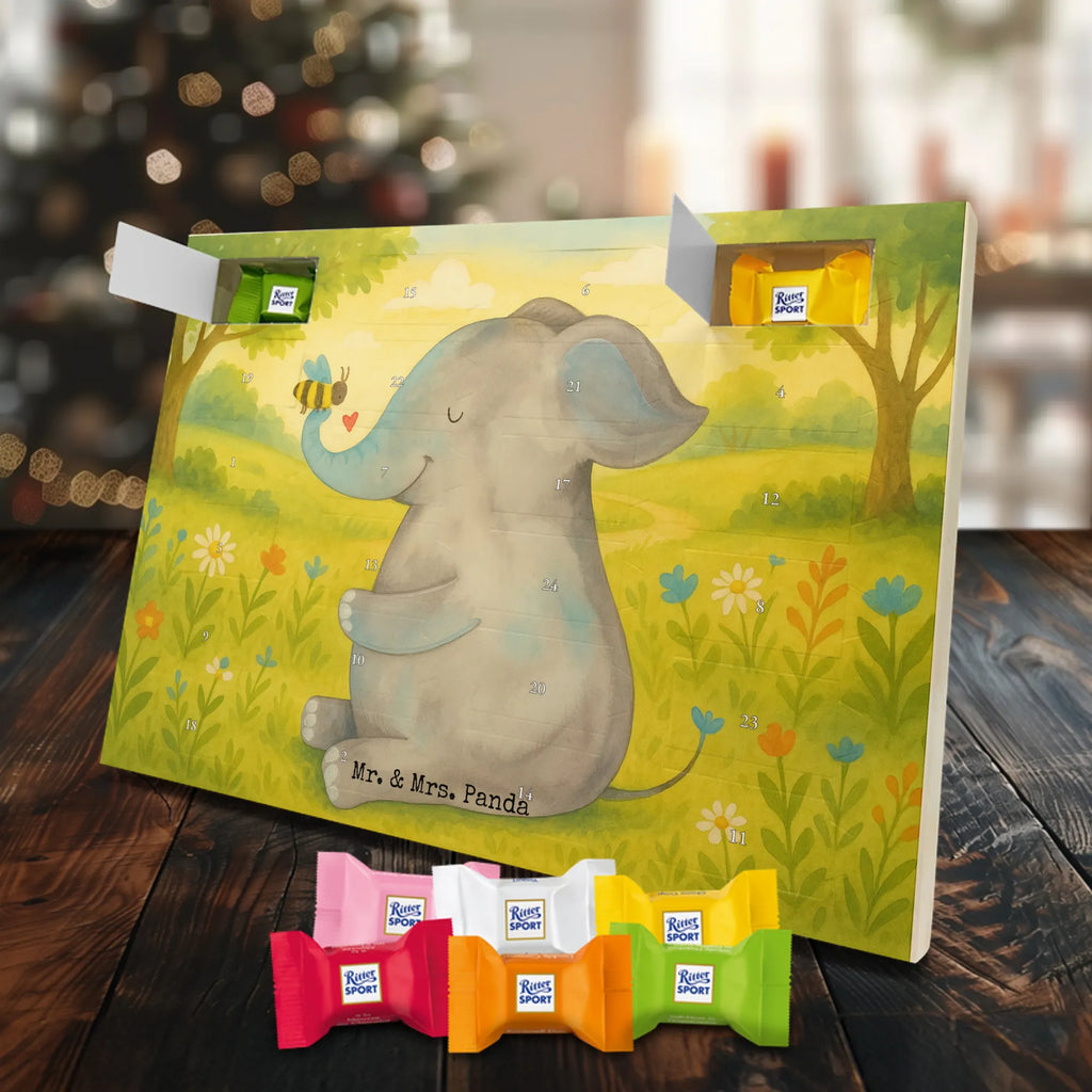 Chocolate advent calendar elephant bee Design card, gift ideas, gifts, small animals, cute, cute animal motives, hand drawn, funny sayings, good mood, special gifts, animal lover, anniversary, wedding gift, proof of love, marriage proposal, love saying, elephant, love gift