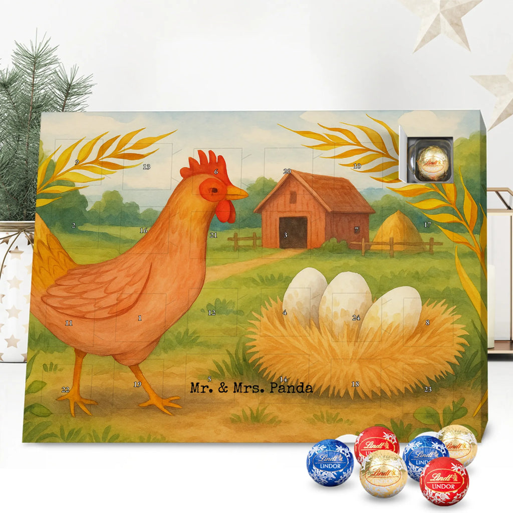 Chocolate advent calendar Chicken Proud Design farm, farm animals, animals, birth, pregnancy, cock, hen, yard, saying, magic, eggs, country life, chicken