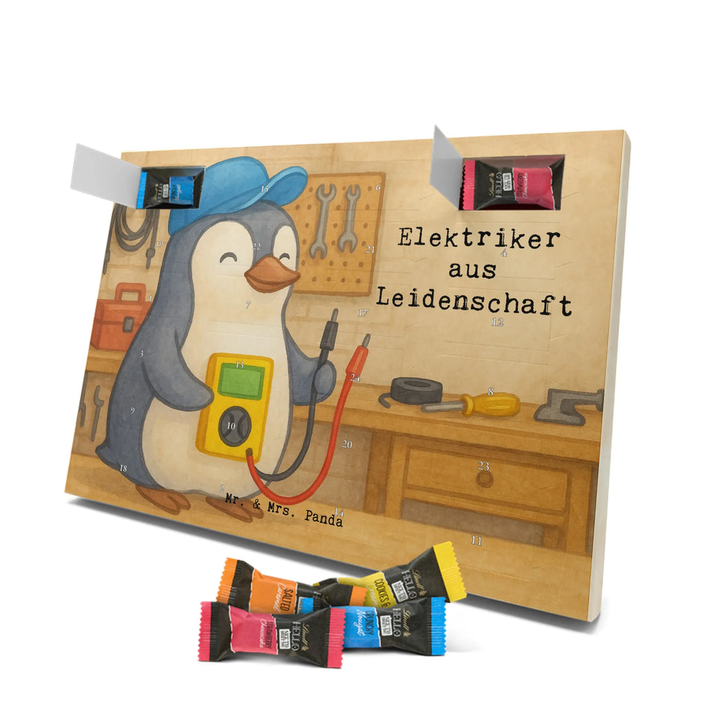 Chocolate advent calendar Electrician Passion Design gift, promotion, anniversary, retirement, sayings, job start, gift idea, best, farewell gift, profession, passing exam