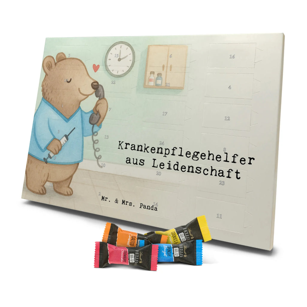 Chocolate advent calendar nursing assistant Passion Design gift, promotion, anniversary, retirement, sayings, job start, gift idea, best, farewell gift, profession, passing exam