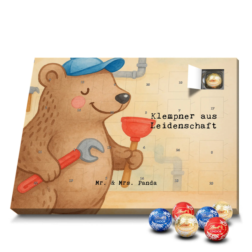 Chocolate advent calendar Plumber Passion Design gift, promotion, anniversary, retirement, sayings, job start, gift idea, best, farewell gift, profession, passing exam