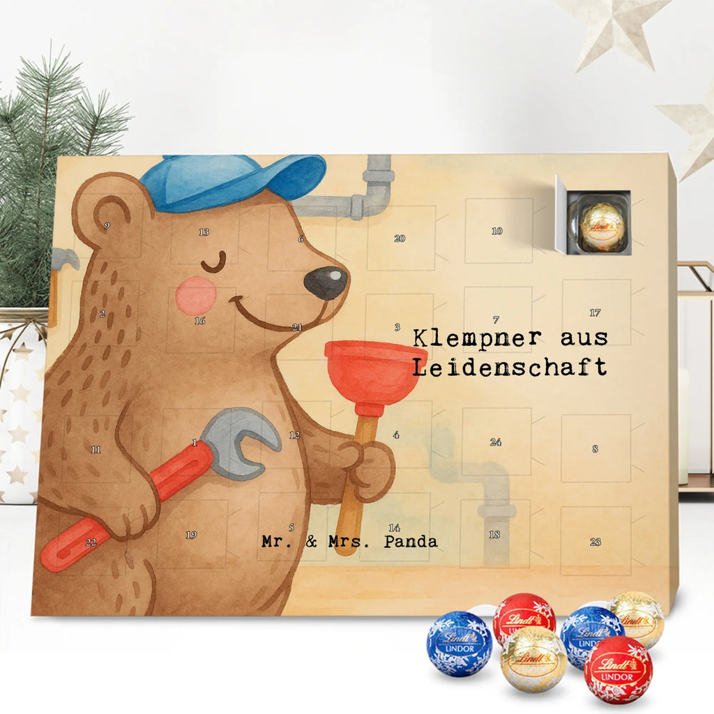 Chocolate advent calendar Plumber Passion Design gift, promotion, anniversary, retirement, sayings, job start, gift idea, best, farewell gift, profession, passing exam