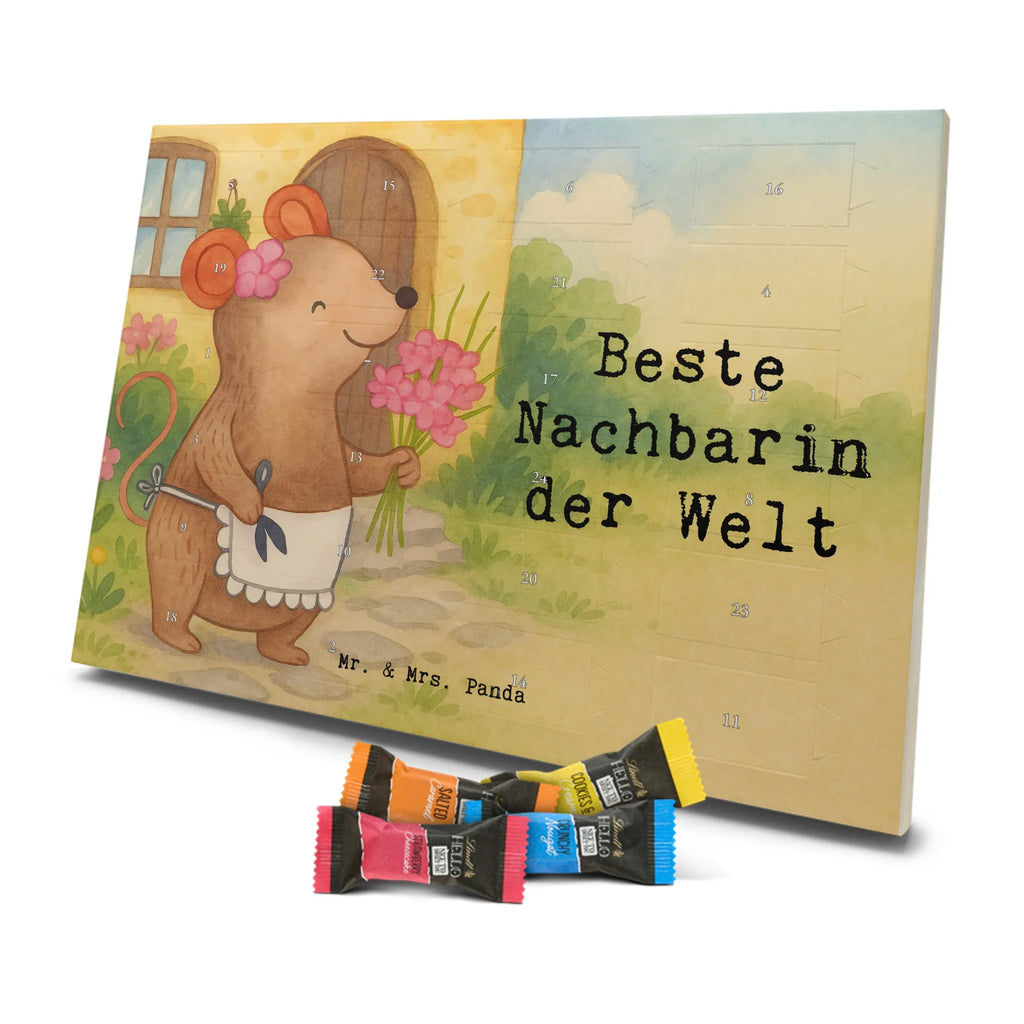 Chocolate advent calendar Mouse Best neighbor in the world Design thank you, birthday, gift idea, birthday present, gift tip, make you happy, giving, for, gift, resident, Neighbor, neighbors, friend, neighborhood, friendship