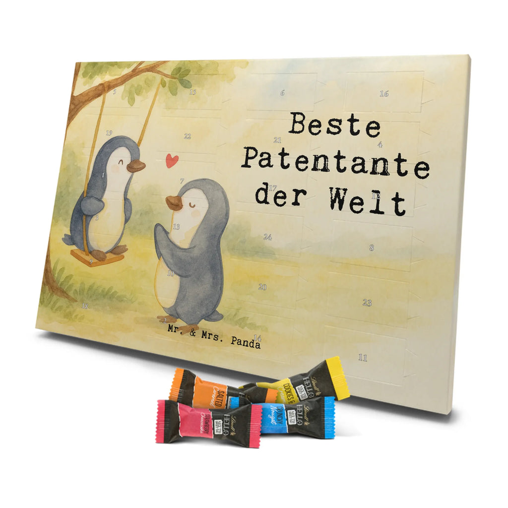 Chocolate advent calendar penguin Best godmother in the world Design thank you, birthday, gift idea, birthday present, gift tip, make you happy, giving, for, gift, niece, nephew, godfather aunt, Godmother, baptism, little thing, favorite aunt, christening partner